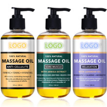 Custom Private Label 100% Natural Anti-Cellulite Moisturizing Massage Oil Set
